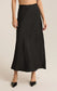 Z Supply Europa Luxe Sheen Midi Skirt in Black