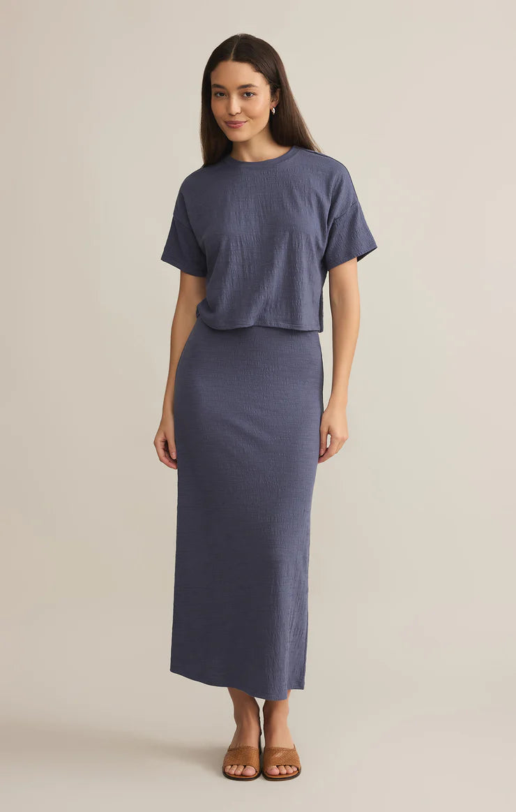 Z Supply Delavine Textured Midi Skirt – Cowboy Headquarters Z Supply Delavine Textured Midi Skirt – Cowboy Headquarters
