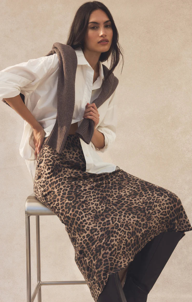 Z Supply Izabel Leopard Skirt