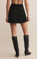 Z Supply Chablis Satin Mini Skirt in Black