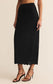 Z Supply Via Lace Midi Skirt in Black