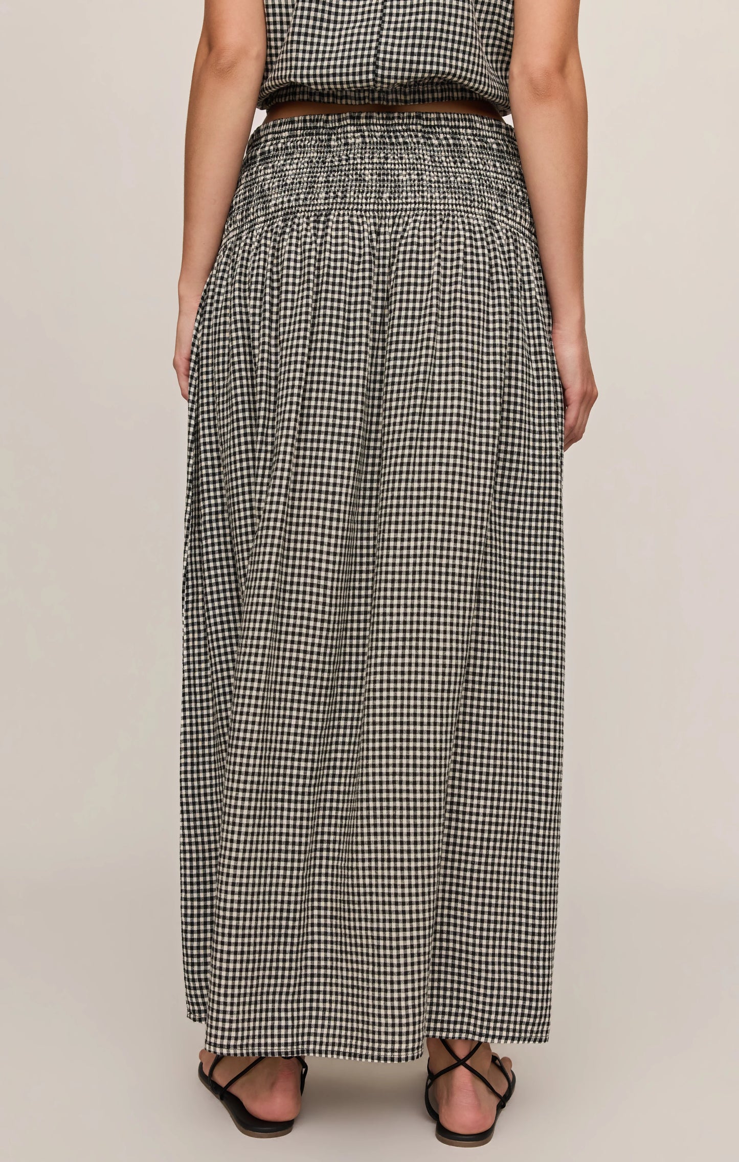 Z Supply Brooke Gingham Maxi Skirt