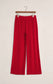 Z Supply Luxe Pointelle Pant in Red