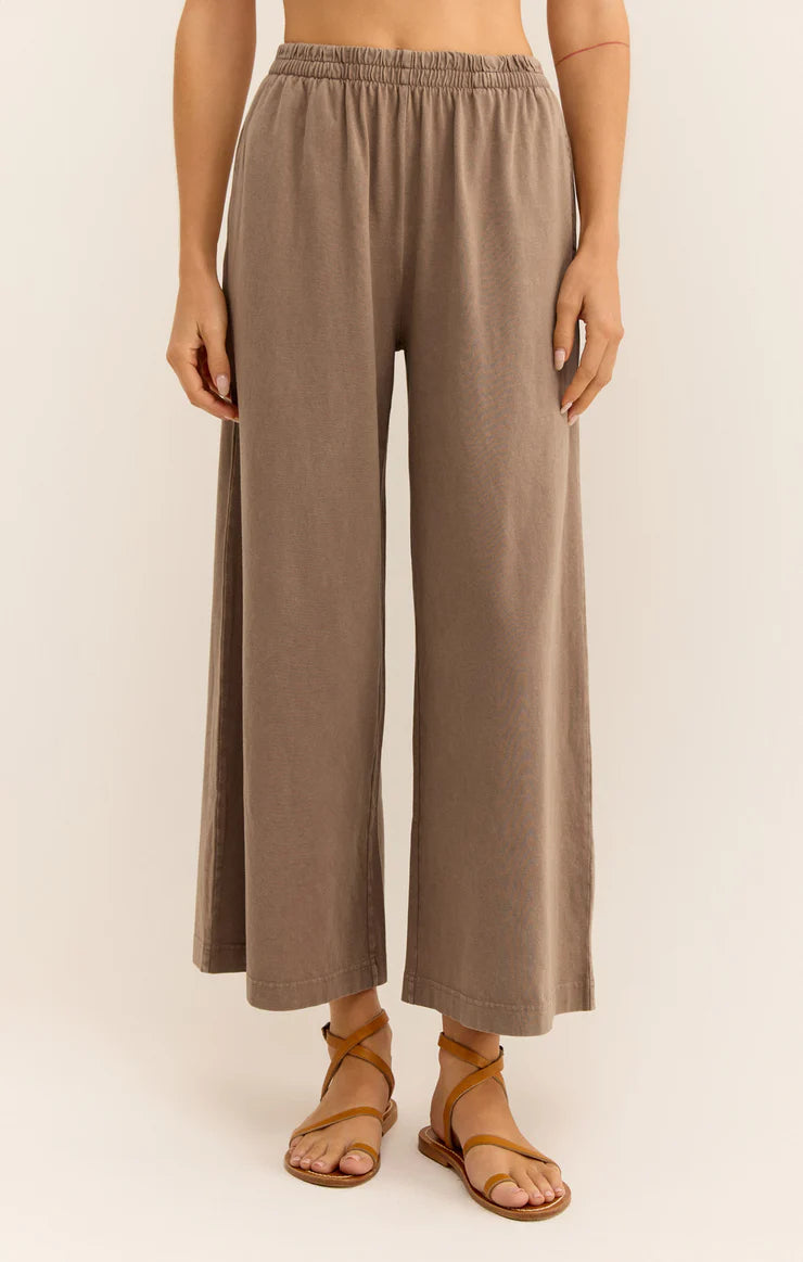 Z Supply Scout Cotton Jersey Pocket Pant in Iced Coffee