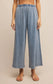 Z Supply Scout Jersey Denim Pant in Medium Indigo