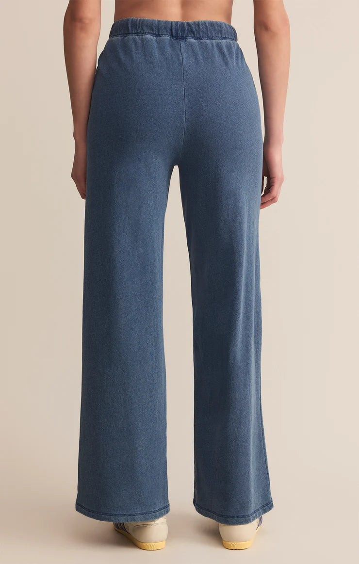 Z Supply Hunter Knit Denim Pant in Indigo