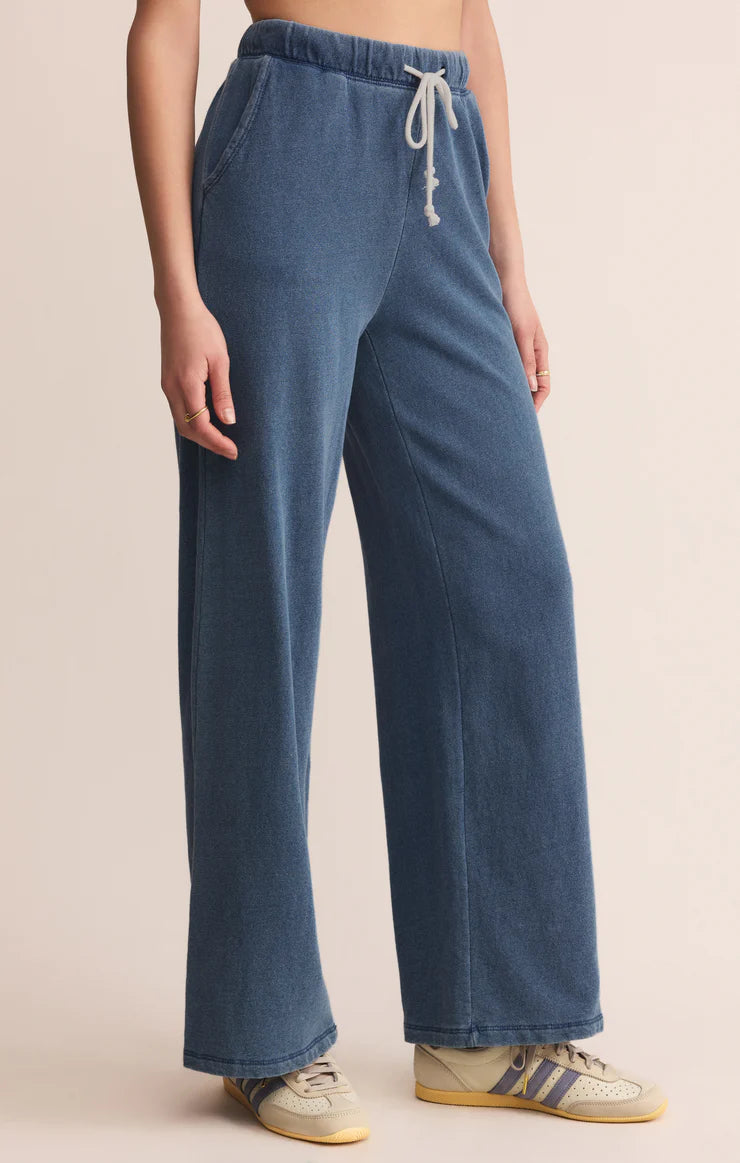 Z Supply Hunter Knit Denim Pant in Indigo