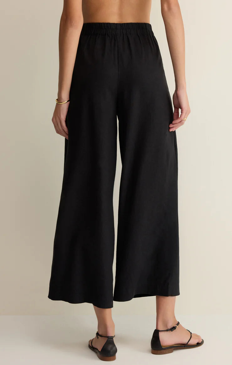 Z Supply Scout Linen Pant in Black