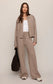 Z Supply Take It Easy Wide Leg Sweater Pant in Heather Ash