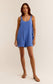 Z Supply Calibri Gauze Romper in Blue Wave