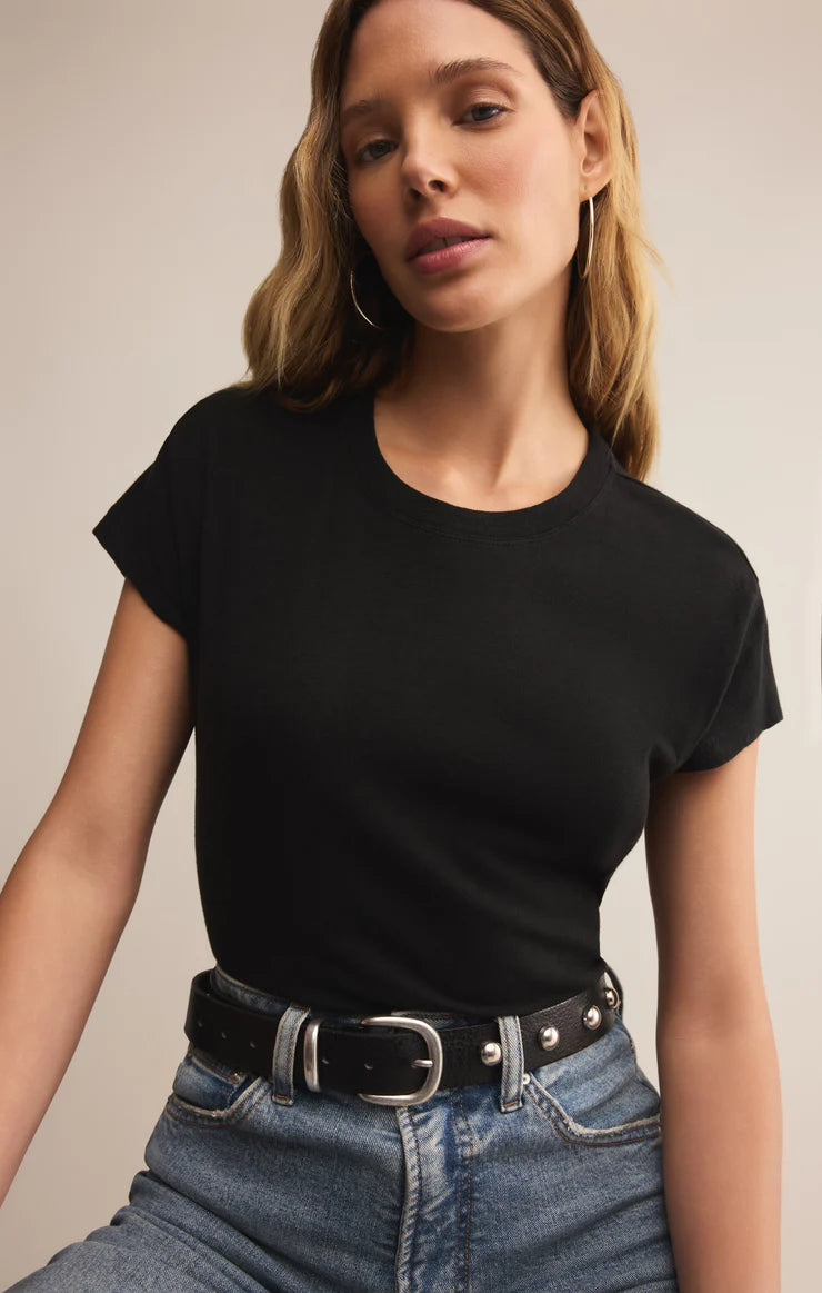 Z Supply Modern Slub Tee in Black