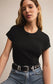Z Supply Modern Slub Tee in Black