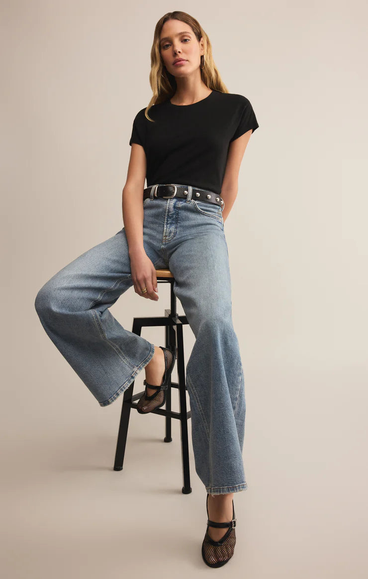 Z Supply Modern Slub Tee in Black