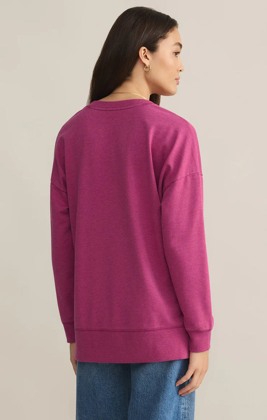 Z Supply Magenta Modern V-Neck Weekender