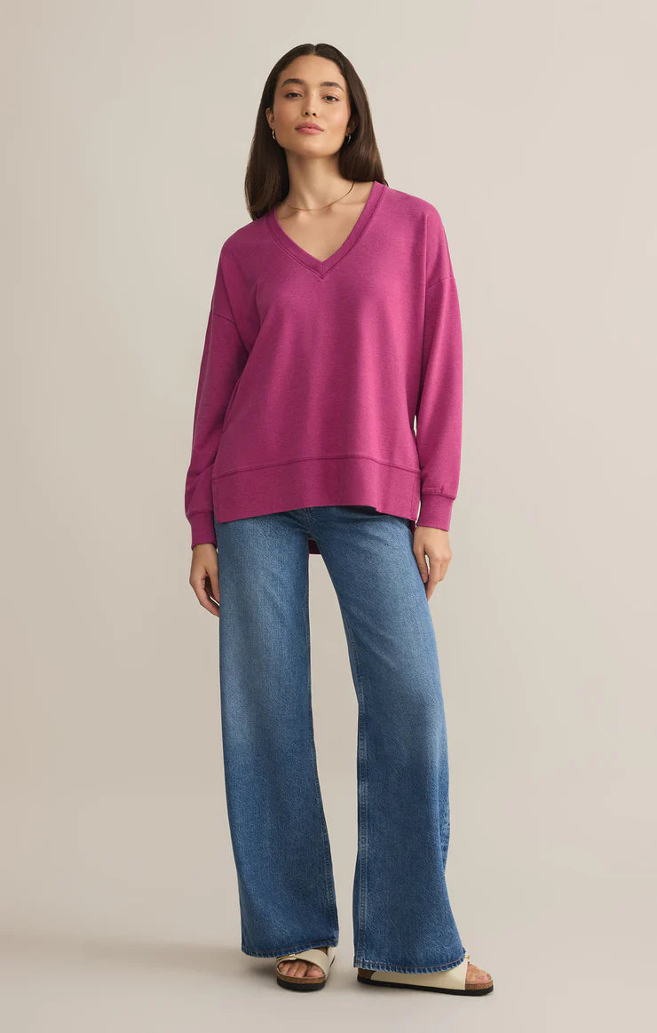 Z Supply Magenta Modern V-Neck Weekender