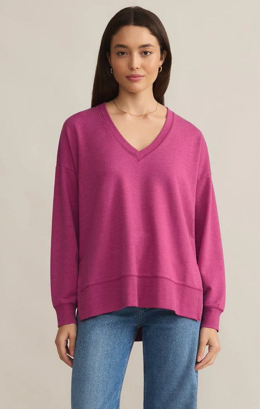 Z Supply Magenta Modern V-Neck Weekender