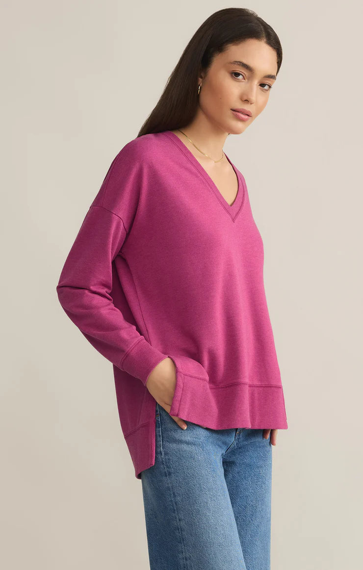 Z Supply Magenta Modern V-Neck Weekender