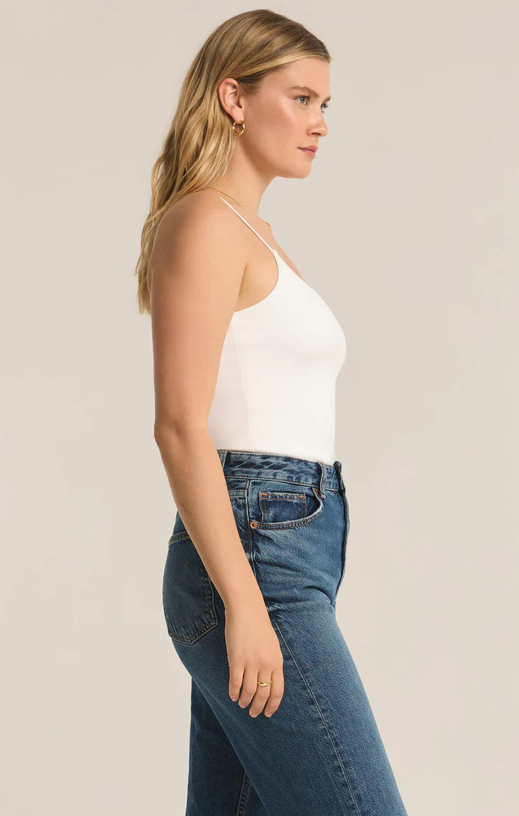 Z Supply Isa So Smooth Bodysuit in White