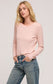 Z Supply Arlet Slub Tee in Pink Salt