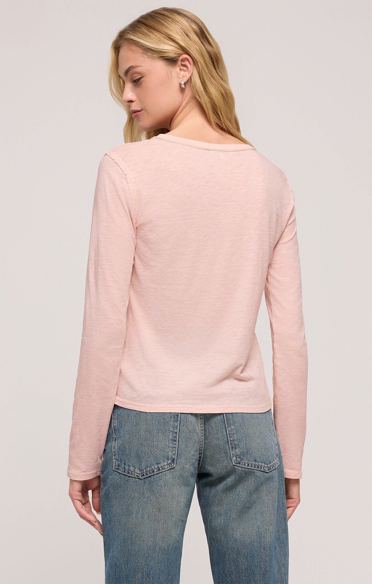 Z Supply Arlet Slub Tee in Pink Salt