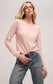 Z Supply Arlet Slub Tee in Pink Salt