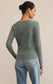 Z Supply Arlet Mini Thermal Top in Hunter Green
