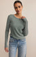 Z Supply Arlet Mini Thermal Top in Hunter Green