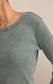 Z Supply Arlet Mini Thermal Top in Hunter Green
