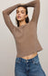 Z Supply Arlet Mini Thermal Top in Saddle Suede
