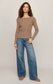 Z Supply Arlet Mini Thermal Top in Saddle Suede