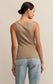 Z Supply Classic Scoop Rib Tank in Desert Tan
