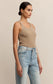 Z Supply Classic Scoop Rib Tank in Desert Tan