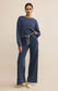 Z Supply Circuit Knit Denim Sweatshirt