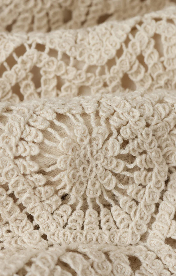Z Supply Raquel Lace Cropped Top in Natural