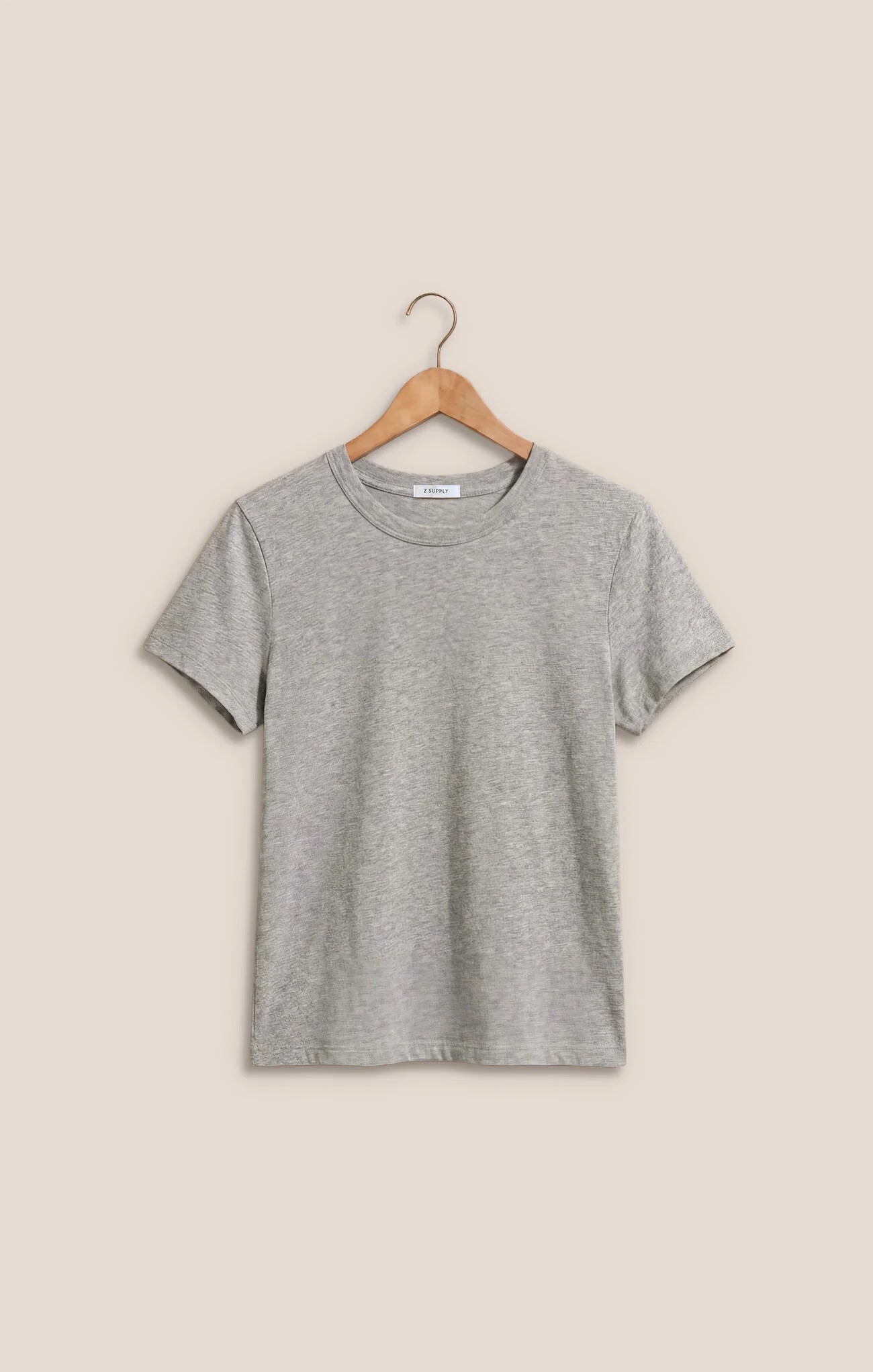 Z Supply Junie Slub Tee in Heather Gray