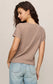 Z Supply Junie Slub Tee in Heather Ash