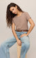 Z Supply Junie Slub Tee in Heather Ash