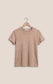 Z Supply Junie Slub Tee in Heather Ash