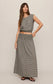 Z Supply Merit Cropped Gingham Linen Top