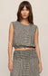 Z Supply Merit Cropped Gingham Linen Top