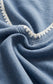 Z Supply Hunter Whipstitch Knit Denim Short in Santorini Indigo