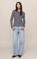 Z Supply Arlet Stripe Thermal Top in Eclipse
