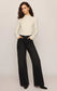 Z Supply Hattie Silky Rib Mock Neck Top in Antique White