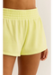 Z Supply Rise Up Fleece Short in Key Lime Pie