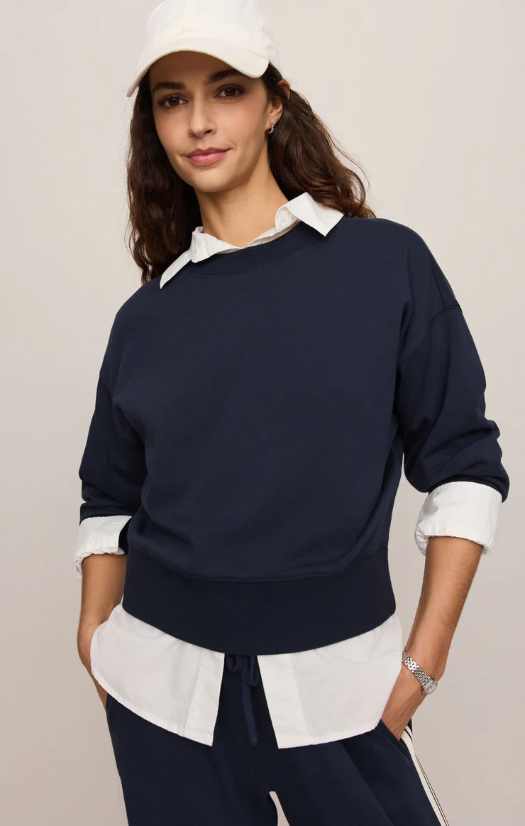 Z Supply Comeback Sweatshirt in Eclipse