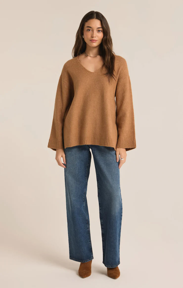 Z Supply V-Neck Burro Modern Sweater