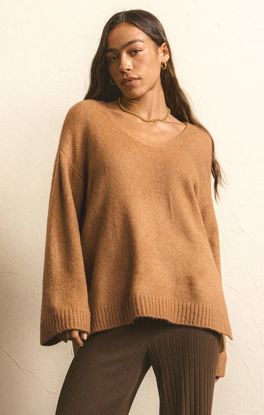 Z Supply V-Neck Burro Modern Sweater