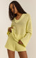 Z Supply Kiami Limeade Crochet Sweater