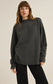 Z Supply Gia Charcoal Heather Crew Neck Sweater