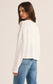 Z Supply Emerson Cropped White Sweater